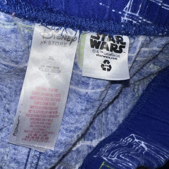 Disney Store Star Wars Flannel Pajama Lounge Pants Mens Size XL Blue Darth Vader - Picture 6 of 8